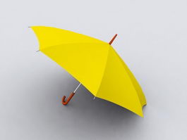 Yellow Umbrella 3d preview