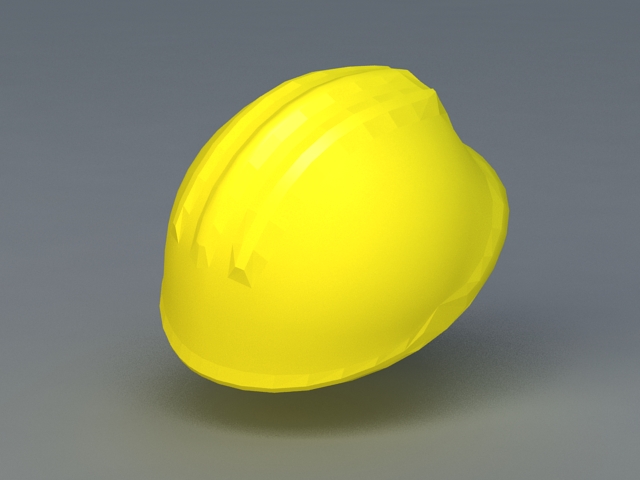 Construction Hard Hat 3d rendering