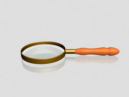 Old Magnifying Glass 3d preview