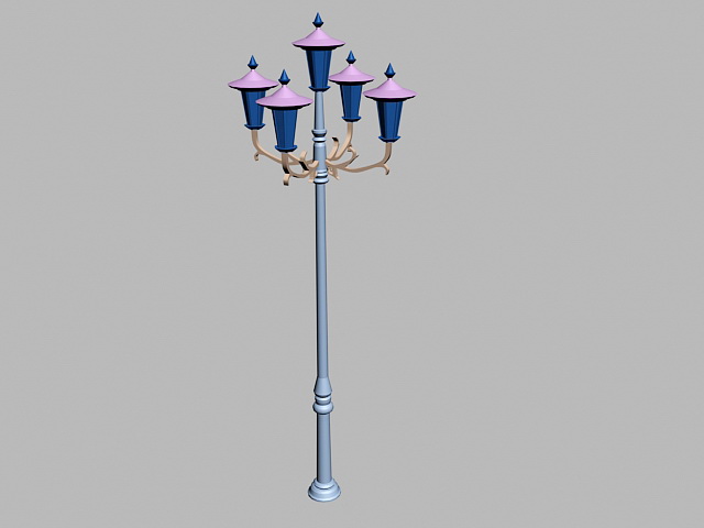 Old Fashioned Street Lamp 3d rendering