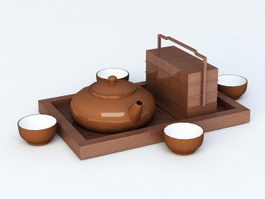 Chinese Tea Set 3d preview
