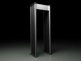 Metal Detector Gate 3d model preview