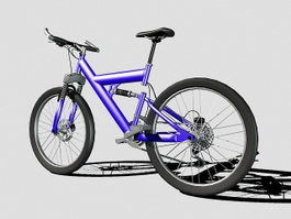 Purple Mountain Bike 3d model preview