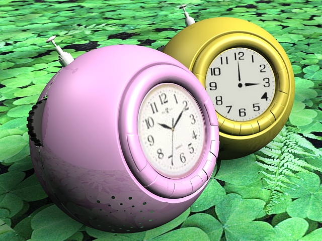 Funny Alarm Clocks 3d rendering