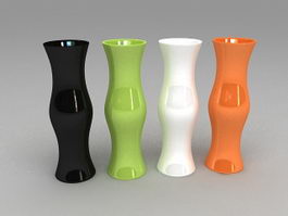 Colored Ceramic Vases 3d preview