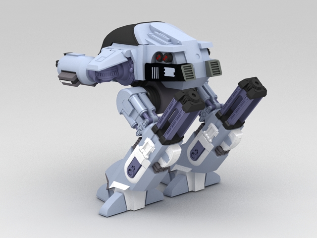 Military Walking Robot 3d rendering