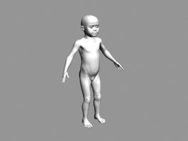 Child 3d model preview