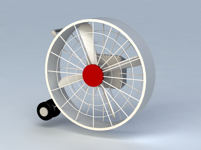 Industrial Fan 3d rendering
