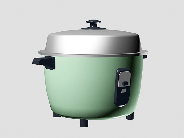 Rice Cooker 3d rendering