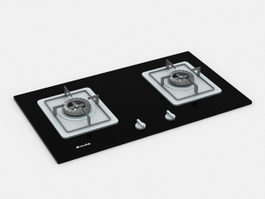 Kitchen Gas Stove Top 3d preview