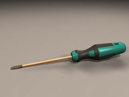 Straight Head Screwdriver 3d preview