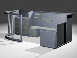 Manager Cubicles 3d model preview