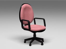 Velour Office Chair 3d model preview