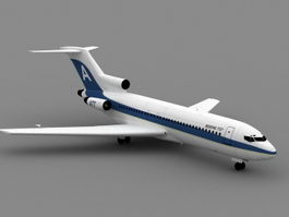 Boeing 727 Airliner 3d model preview