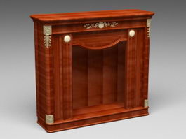 Wood Fireplace Mantel 3d preview