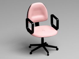 Pink Office Chair 3d model preview