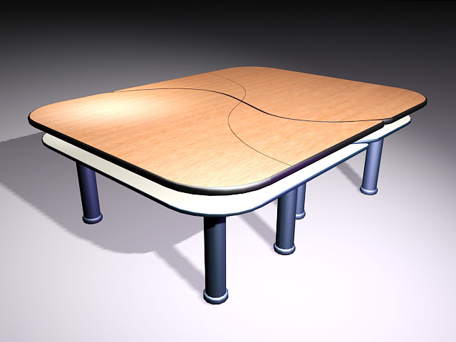 Modern Meeting Table 3d rendering