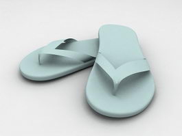 Beach Flip Flops 3d model preview