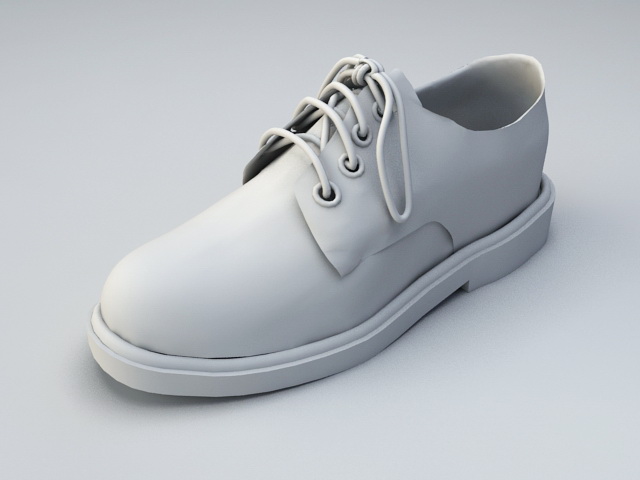Formal Dress Shoe 3d rendering