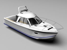 Small Yacht 3d model preview