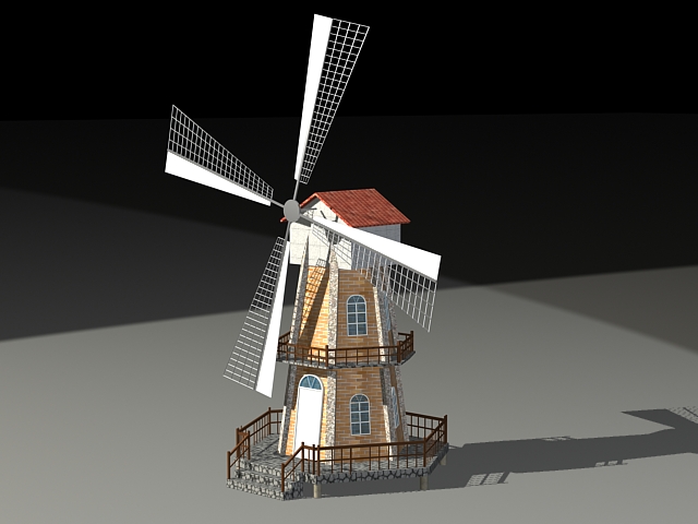 Tower Mill 3d rendering