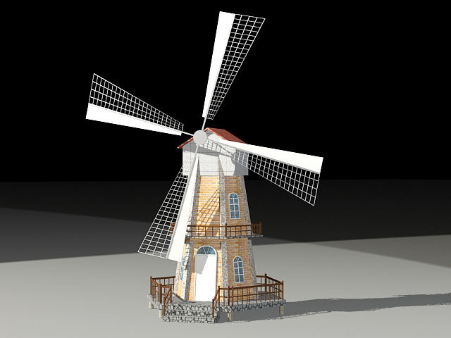 Tower Mill 3d rendering