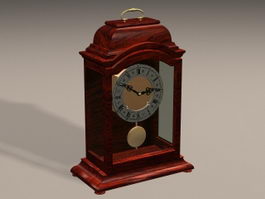Art Deco Mantel Clock 3d model preview