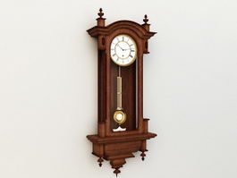 Antique Wall Clock 3d model preview