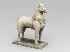 Chinese Stone Horse 3d model preview