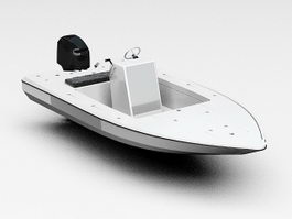 Small Motorboat 3d preview