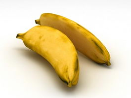 Bananas 3d model preview