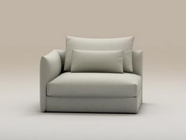 Small Sectional Sofa 3d model preview