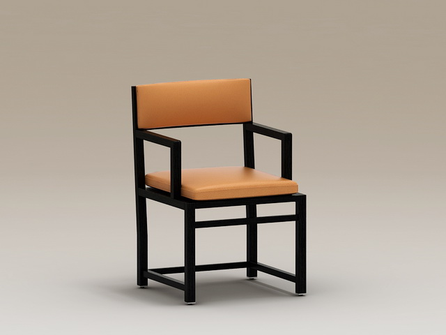 Chinese Style Armchair 3d rendering