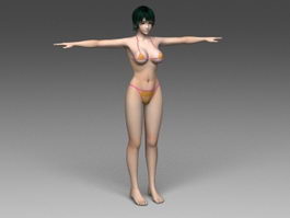 Bikini Swimwear Woman 3d model preview