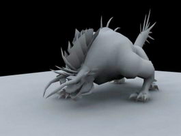 Mythical Hellhound 3d model preview