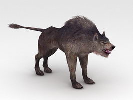 Demon Wolf 3d model preview