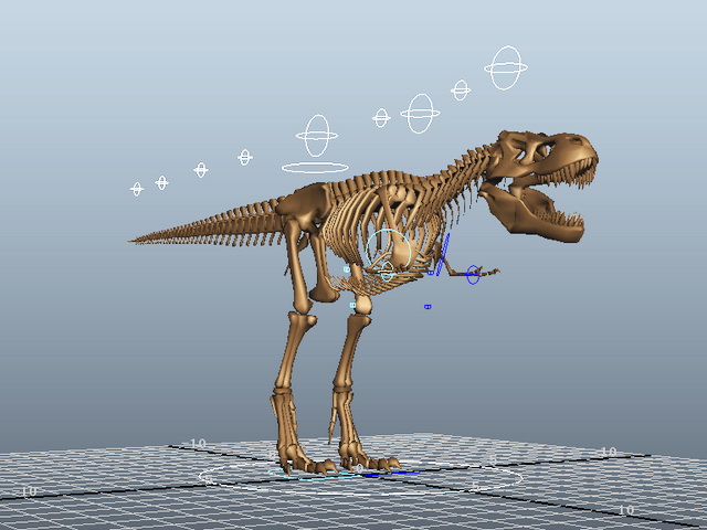 T Rex Skeleton Rig 3d Model Cadnav - rigged tyrannosaurus rex skeleton in roblox