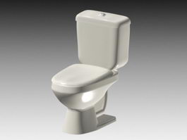 Flush Toilet 3d model preview