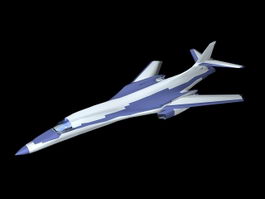 Modern Fighter Plane 3d model preview