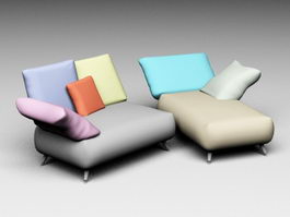 Chaise Longue Sofa 3d model preview