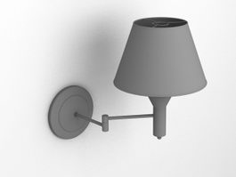 Modern Swing Arm Wall Sconce 3d model preview