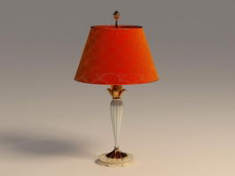 Red Table Lamp 3d model preview