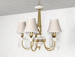 Colonial Chandelier 3d model preview