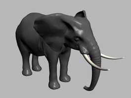 Elephant Statue 3d model preview