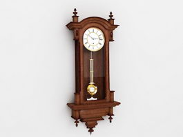 Antique Wall Clock 3d preview