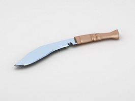 Nepal Military Knife 3d model preview