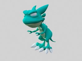 Cute Tyrannosaurus Rex Cartoon 3d model preview