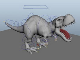 Dinosaur Animation Rig 3d model preview