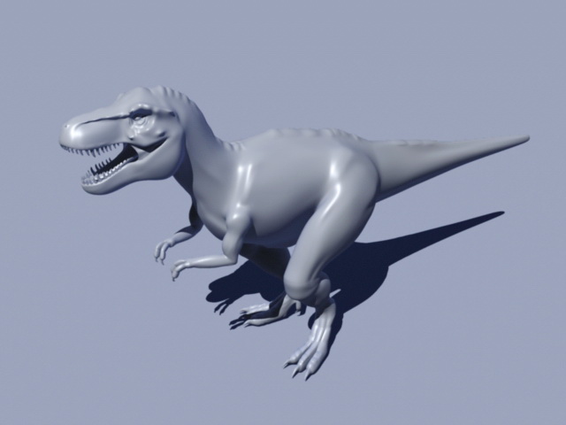 Velociraptor Dinosaur 3d rendering