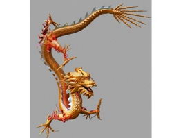Chinese Yellow Dragon 3d model preview